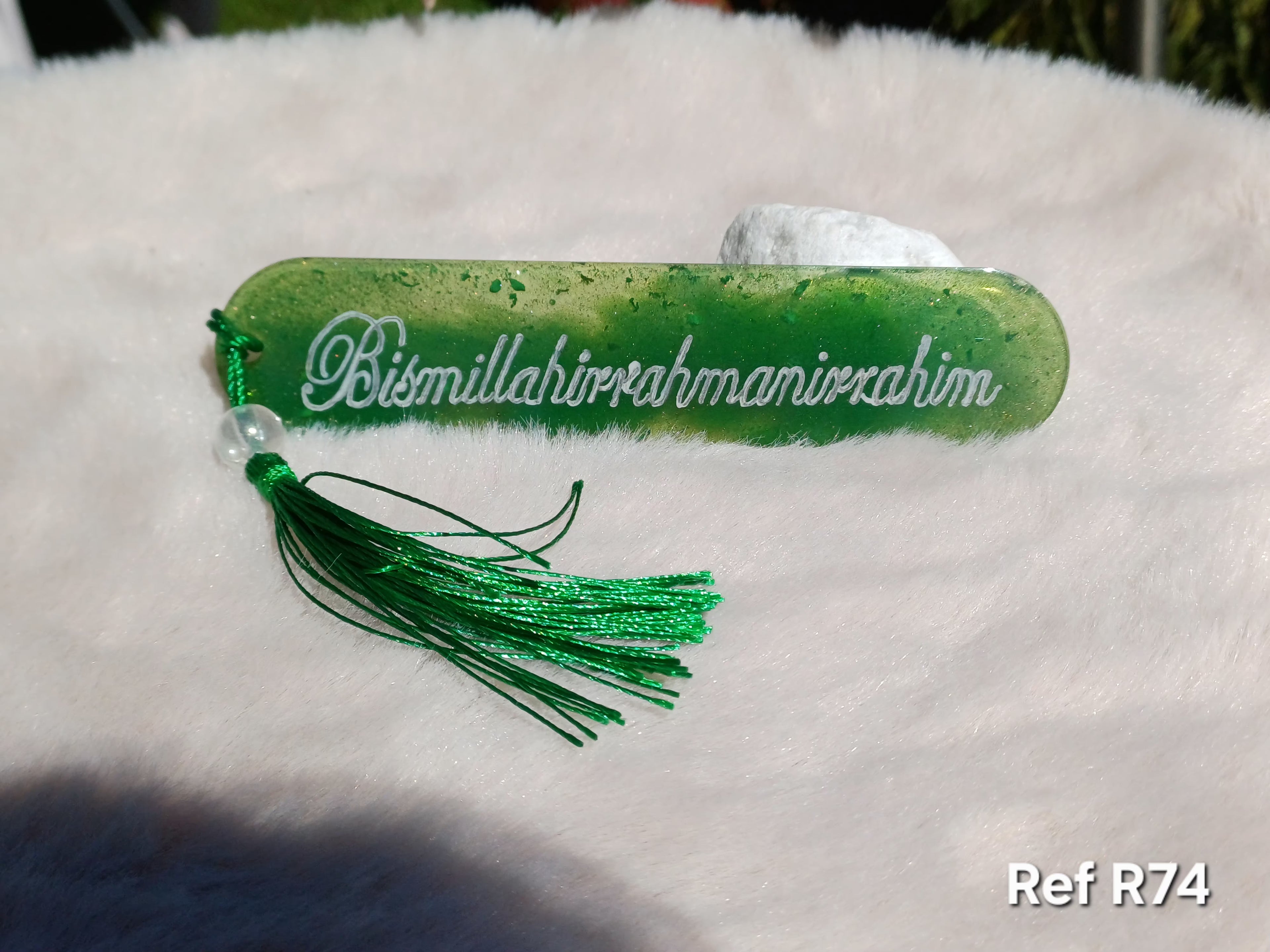 Création Marque page Résine "Bismillahirrahmanirrahim" - Fait Main - R74